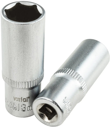 8-piece socket wrench set 1/4 inch long socket 6 - 13 mm hexagon