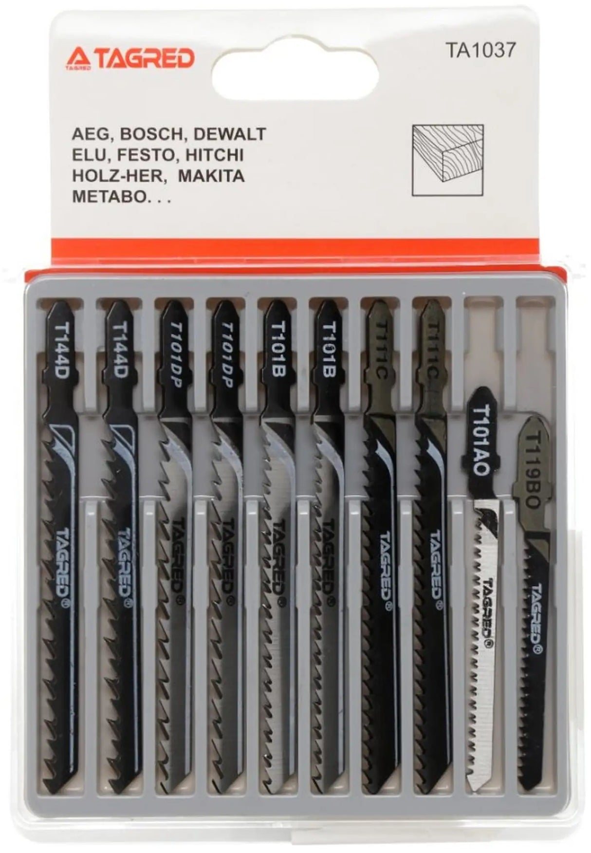 10x jigsaw blades T-shank for jigsaw Universal jigsaw blade for wood PVC