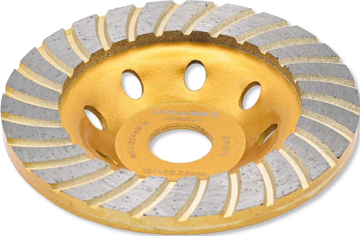 Diamantschleiftopf 125 mm Turbo Topfscheibe Beton Granit