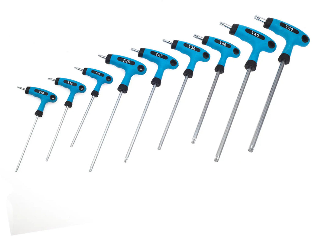 Allen key set 9pcs T10 - T50 Screwdriver type T 100 - 200mm hexagonal