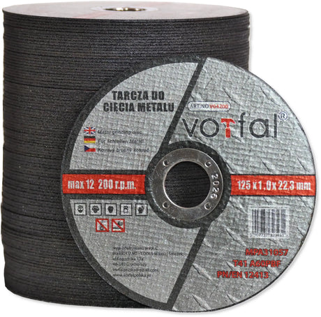 Cutting discs 125 mm x 1.0 mm for metal, steel, stainless steel