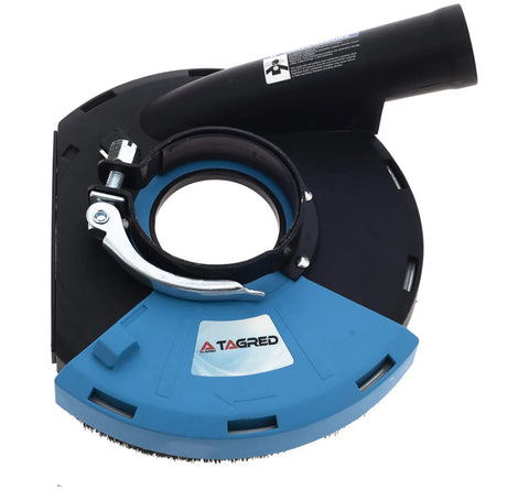 Absaughaube Winkelschleifer 180/230 + 2x Diamantschleiftopf 180 Turbo Set Stein Beton Granit Marmor