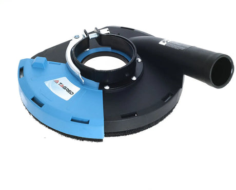 Absaughaube Winkelschleifer 180/230 + 2x Diamantschleiftopf 180 Turbo Set Stein Beton Granit Marmor