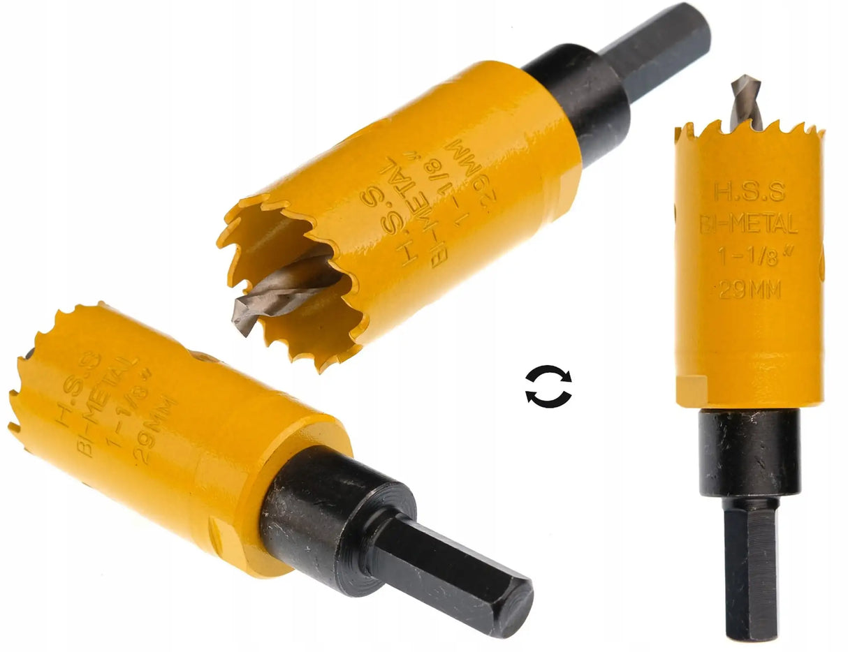 Lochsäge 17 tlg Dosenbohrer HSS Bi-Metall Bohrkrone Satz Steckdosenbohrer Lochbohrer Lochkreissäge