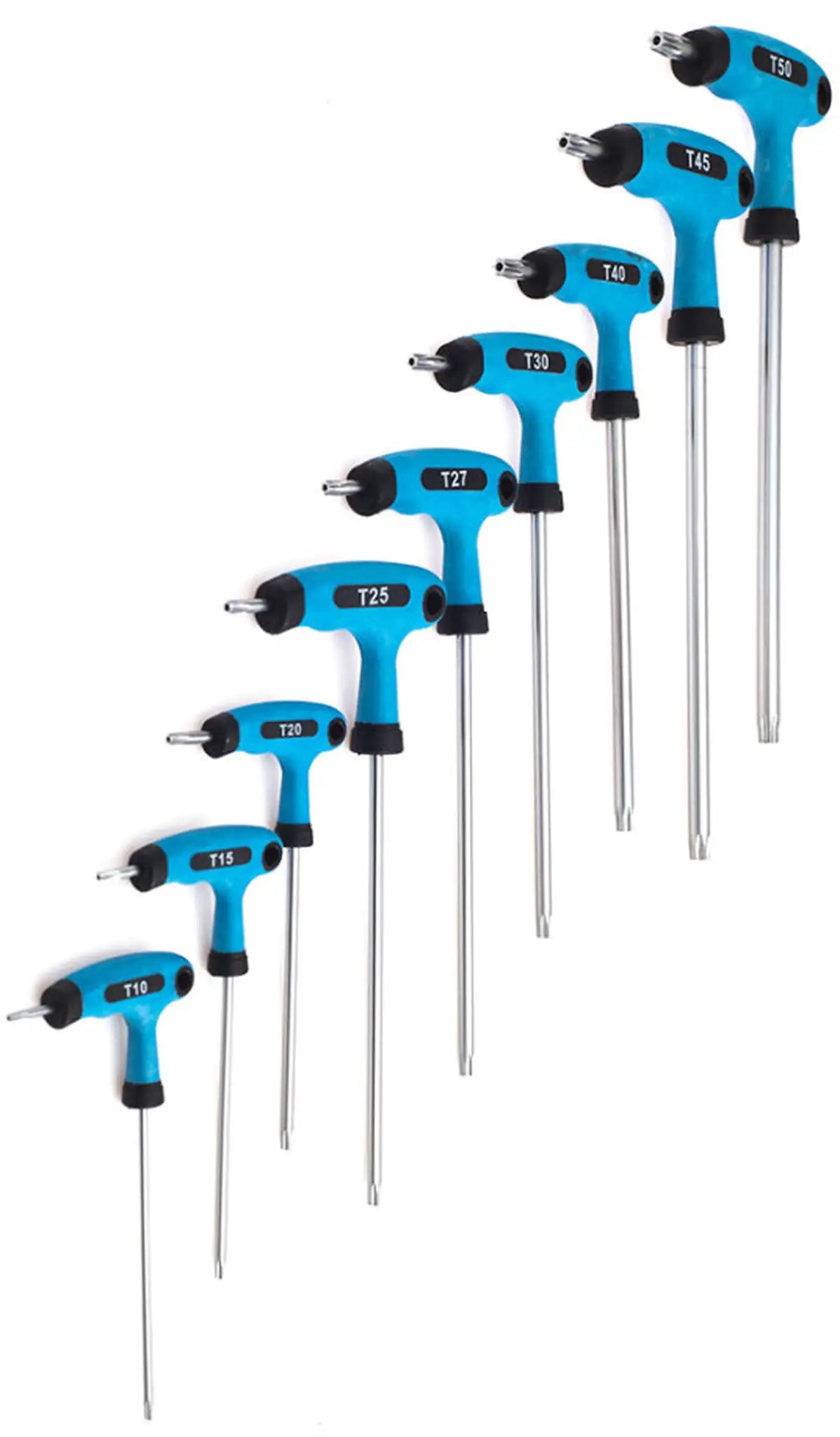 Allen key set 9pcs T10 - T50 Screwdriver type T 100 - 200mm hexagonal