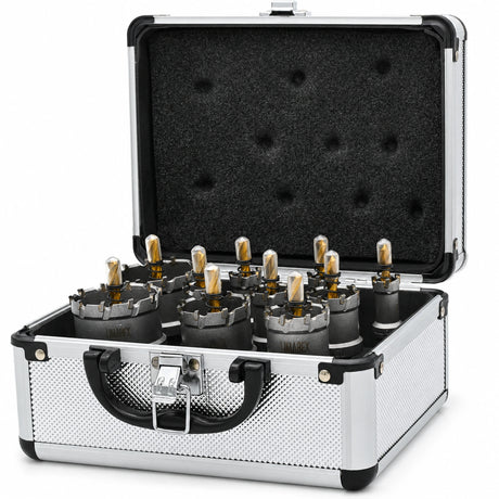 10-tlg. TCT Lochsäge Set PRO 16–60 mm für Metall Edelstahl Holz Aluminium Set