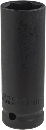Kraft Schlagschraubernuss  1/2" Stecknuss Lang 8 - 41 mm  6-Kant CR-MO