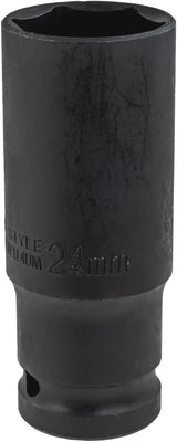 Kraft Schlagschraubernuss  1/2" Stecknuss Lang 8 - 41 mm  6-Kant CR-MO