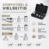 6-tlg. Steckschlüssel Adapter Set 14 38 12 34 für Ratsche vielseitig