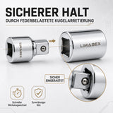 6-tlg. Steckschlüssel Adapter Set 14 38 12 34 für Ratsche halt