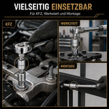 6-tlg. Steckschlüssel Adapter Set 14 38 12 34 für Ratsche vielseitig