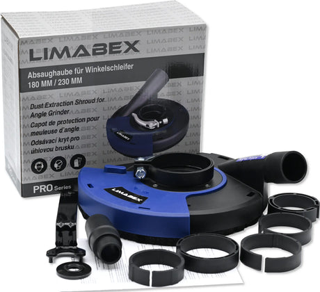 Absaughaube für Winkelschleifer 180 / 230 mm mit Federung und Bürstenkranz