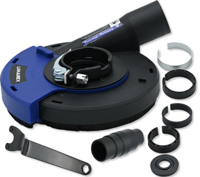 Absaughaube Winkelschleifer 125 Bürstenkranz Universal Adapterringe PRO Staubarm set