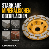 Diamant Schleiftopf 125mm Beton Estrich Naturstein Kleberreste Topfscheibe stark