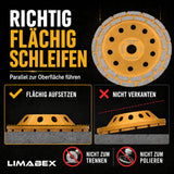 Diamant Schleiftopf 180 mm Beton Estrich Naturstein Kleberreste Topfscheibe anwendung