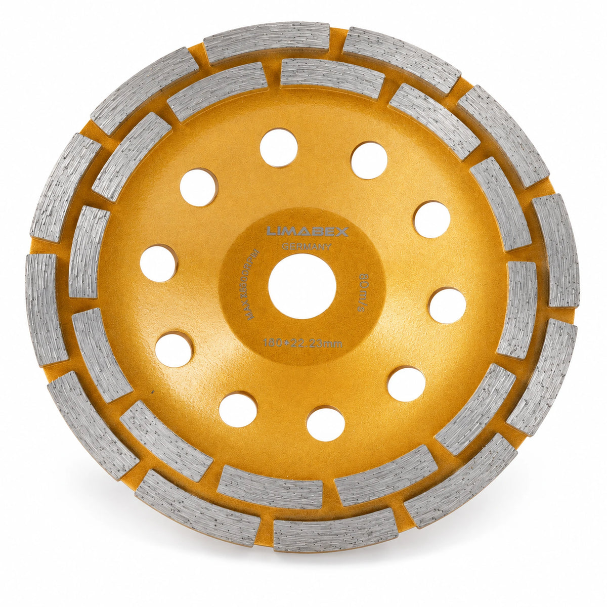 Diamant Schleiftopf 180 mm Beton Estrich Naturstein Kleberreste Topfscheibe doppelreihig