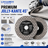 Diamantscheibe 125mm Jolly Fliesen Keramik Feinsteinzeug Granit Naturstein Perfekte anten PRO