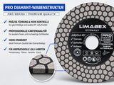 Diamantscheibe 125mm Jolly Fliesen Keramik Feinsteinzeug Granit Naturstein Perfekte anten PRO wabenstruktur