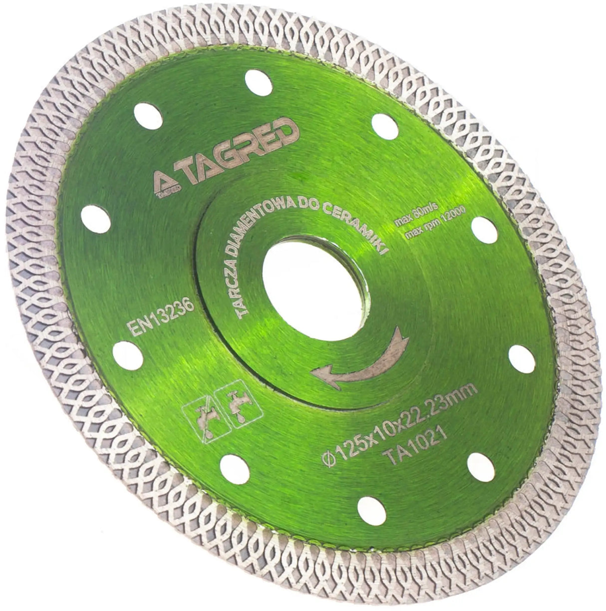 Diamond cutting disc 125 tiles porcelain stoneware ceramic diamond disc