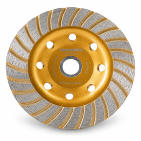 Diamantschleiftopf 125 mm Beton Naturstein Topfscheibe Winkelschleifer Turbo