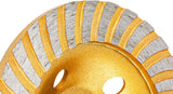 Absaughaube für Winkelschleifer + Diamantschleiftopf 125 Beton Estrich Stein Segment Turbo
