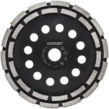 Premium Diamantschleiftopf 180 mm Segment Schleifteller für Beton Estrich Fliesenkleber Topfscheibe