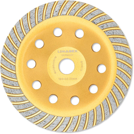 Diamantschleiftopf 180 mm Turbo Topfscheibe Beton Estrich Stein