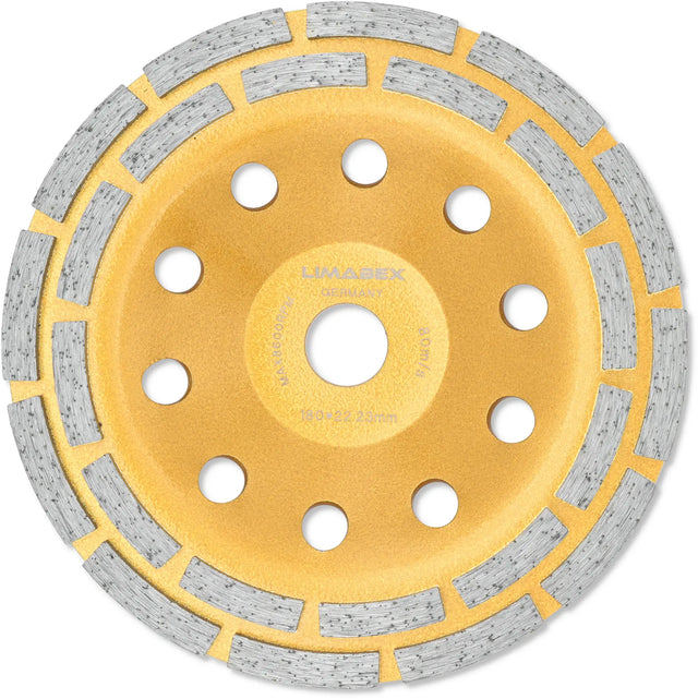Diamantschleiftopf 180 mm doppelreihig Topfscheibe Beton Estrich Stein