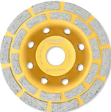 Diamantschleiftopf 125 mm doppelreihig Topfscheibe Beton Estrich Stein