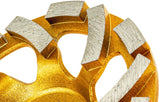 Absaughaube Winkelschleifer 125 + 2x Schleifteller 125 Diamant Beton Wechsel Segment