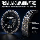 Diamanttrennscheibe 125 mm Feinsteinzeug & Fliesen Premium Mesh Turbo premium
