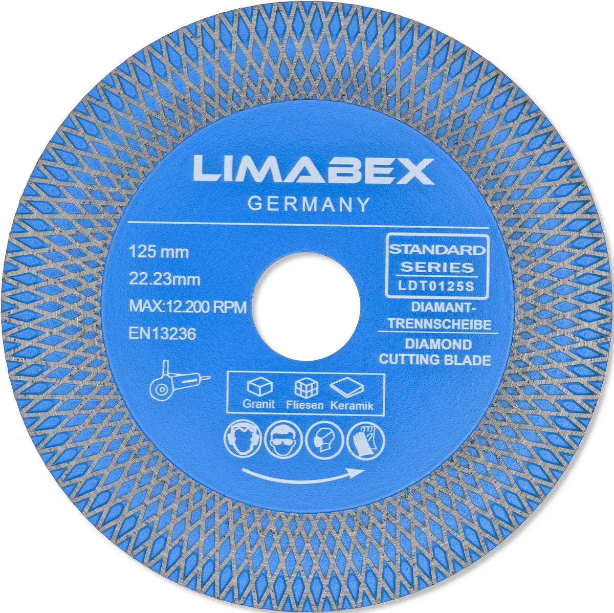 DIAMANTSCHEIBE ZUM SCHNEIDEN VON FEINSTEINZEUG 230/22,2 DIAMANTSCHEIBE ZUM SCHNEIDEN VON FEINSTEINZEUG 230/22,2