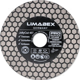 Diamant-Trennscheibe 125 mm Trennen Schleifen Anfasen Jolly Cut 45 Granit Keramik Fliesen PRO Series