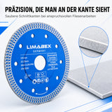 Diamanttrennscheibe 125 mm Feinsteinzeug Fliesen Keramik Turbo Mesh
