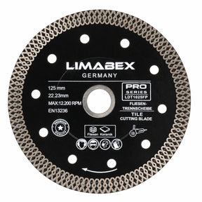 Diamanttrennscheibe 125 mm Feinsteinzeug  Fliesen Premium Mesh