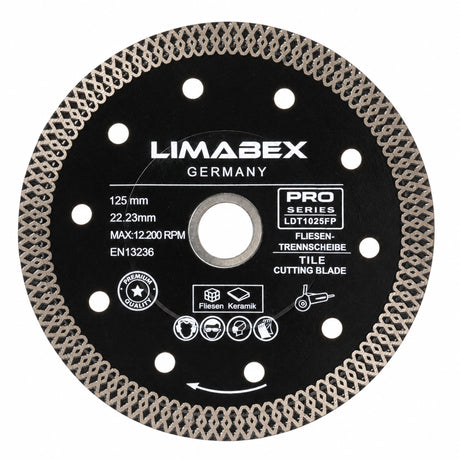 Diamanttrennscheibe 125 mm Feinsteinzeug  Fliesen Premium Mesh