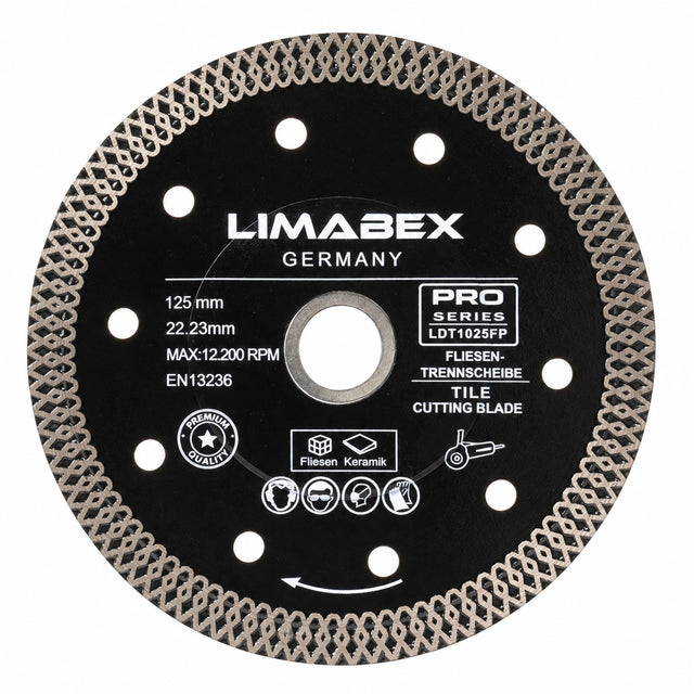 Diamanttrennscheibe 125 mm Feinsteinzeug  Fliesen Premium Mesh