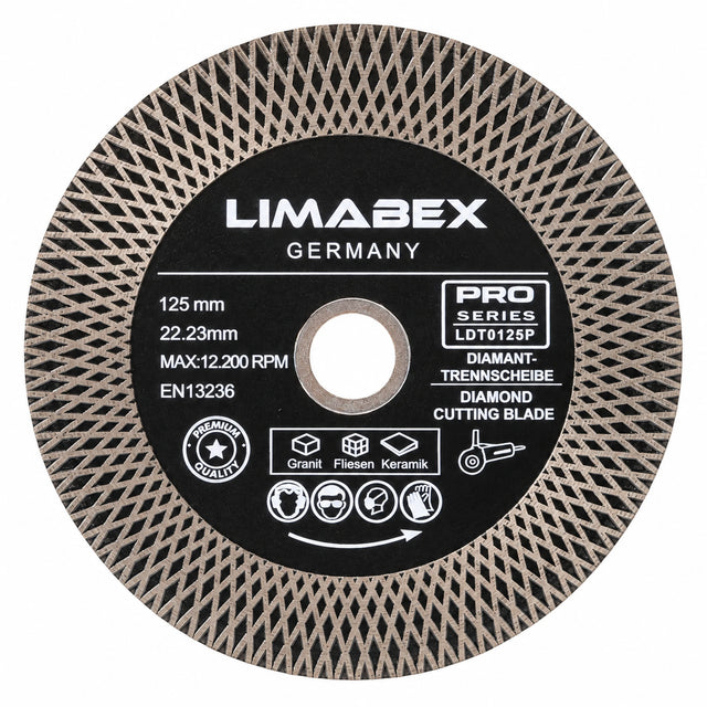 Diamanttrennscheibe 125 mm Fliesen Keramik Granit