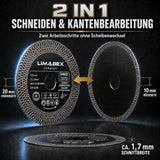 Premium Diamanttrennscheibe 125 mm Fliesen Keramik Granit X-Mesh Turbo 2in1