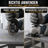 Premium Diamanttrennscheibe 125 mm Fliesen Keramik Granit X-Mesh Turbo anwendung 