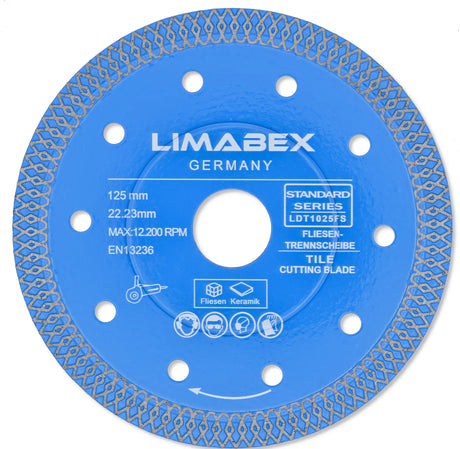 Diamant-Trennscheibe 125 mm für Fliesen &amp; Keramik – Standard Series