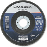 Fächerscheiben 125 mm P80 Metall Stahl Holz Lamellenscheiben