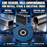 Fächerscheiben 125 mm Metall Stahl Edelstahl INOX Lamellenscheiben Vielseitig