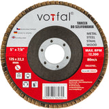 Keramik Fächerscheiben 125 mm P80 Metall Lamellenscheiben Stahl Edelstahl