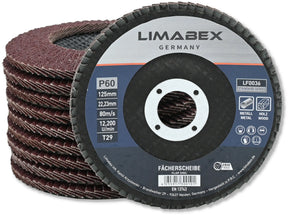 LIMABEX Fächerscheibe P60 Metall Holz – Standard Series