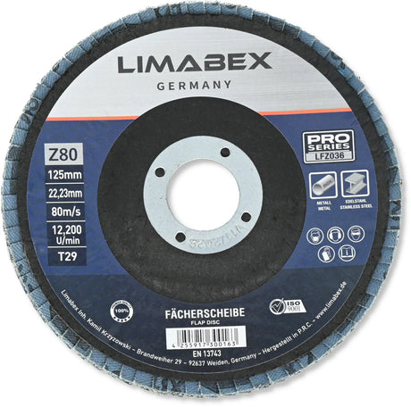 Fächerscheiben 125 mm Z80 Metall Stahl Edelstahl INOX Lamellenscheiben