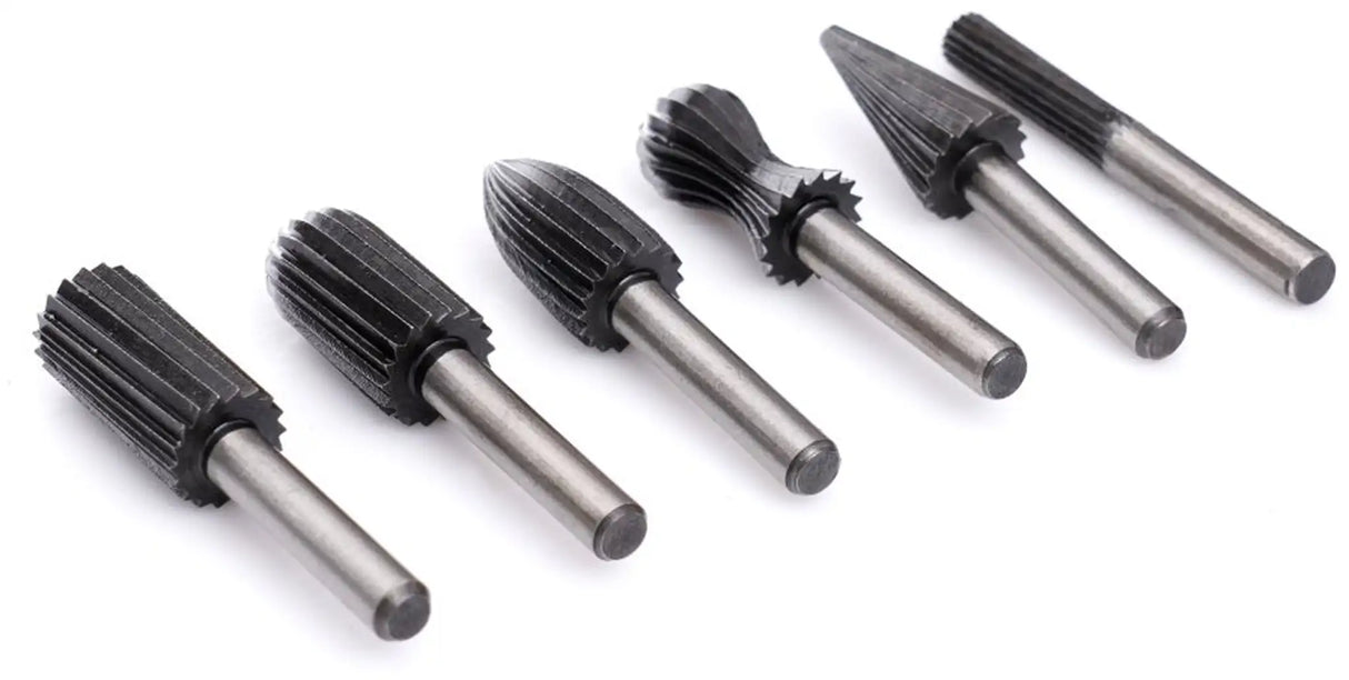 Frässtifte 6 tlg Metall Alu Schlichtfräser 6mm Fräsersatz Fräsbohrer Metall