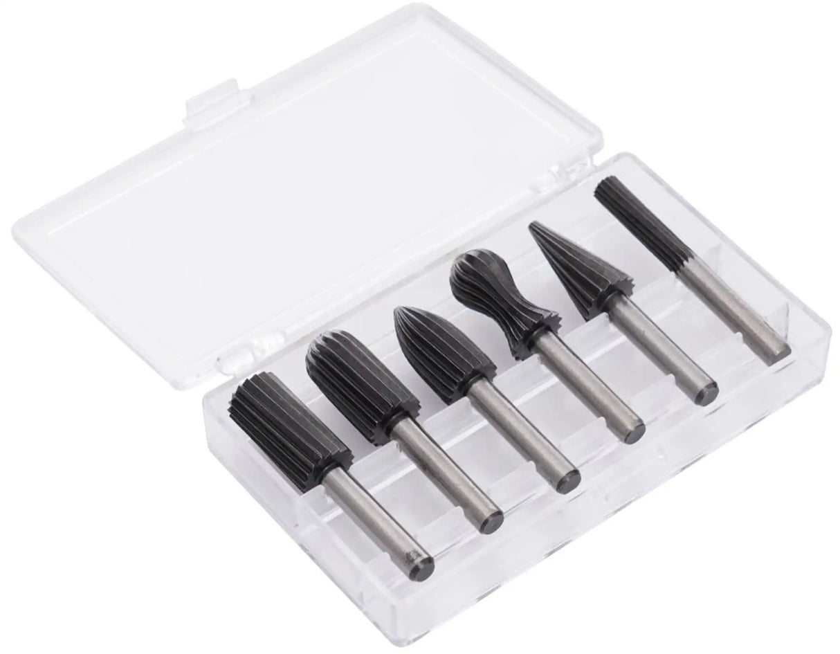 Frässtifte 6 tlg Metall Alu Schlichtfräser 6mm Fräsersatz Fräsbohrer Metall