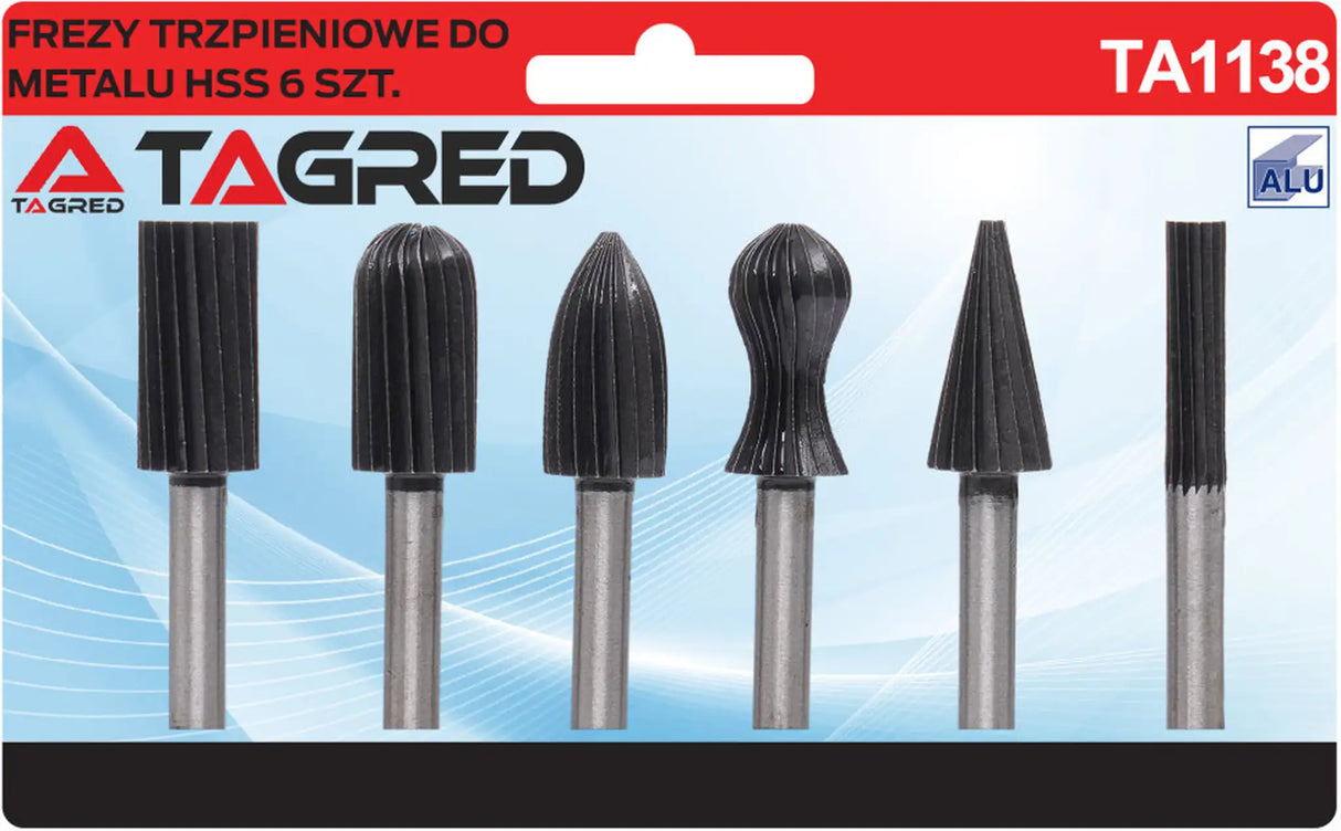 Frässtifte 6 tlg Metall Alu Schlichtfräser 6mm Fräsersatz Fräsbohrer Metall