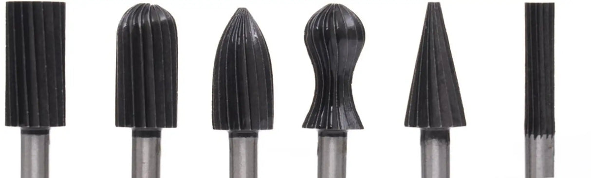 Frässtifte 6 tlg Metall Alu Schlichtfräser 6mm Fräsersatz Fräsbohrer Metall